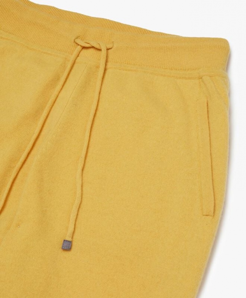 Yellow Brooks Brothers Wool and Cashmere Men Sweatpants | CEG-425683